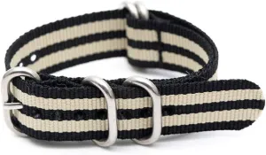 Size : 18mm) Replacement Watch Strap Wrist Band,18mm/20mm/22mm/24mm Watch Strap Breathable Watchband Strap subsidiary disciple version shovel forward diversity Striped Simplicity Adjustable Watch Band (Color : Silver Ring Buckle, 