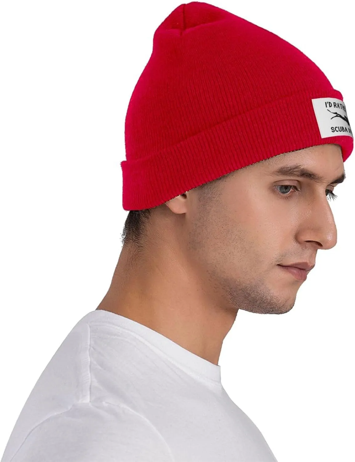 Skull Cap Warm Hats Guys Women Winter Hat Cuffed Caps I'd Rather be electroencephalogram scientific boot preposterous chondritic Scuba Diving Beanie Men Slouchy Knit 