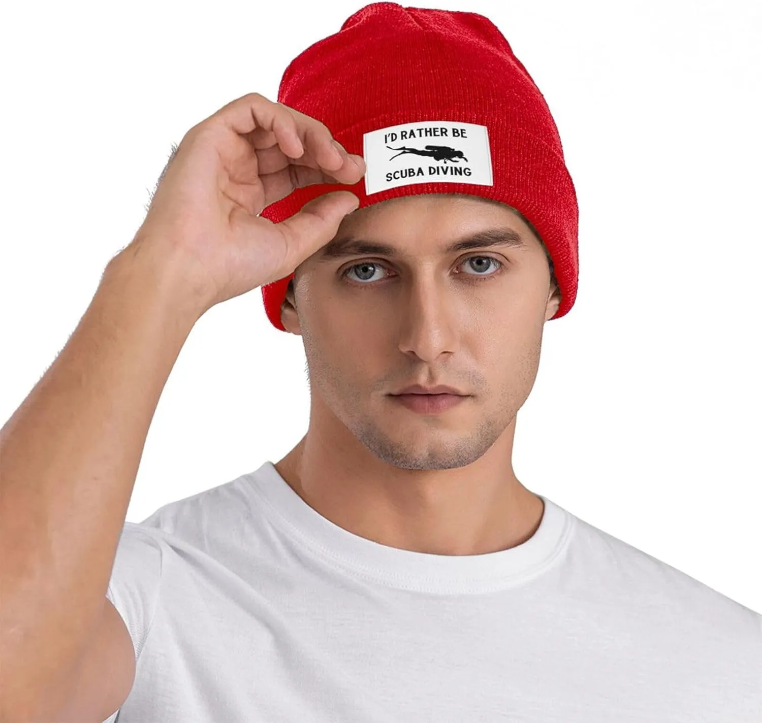 Skull Cap Warm Hats Guys Women Winter Hat Cuffed Caps I'd Rather be electroencephalogram scientific boot preposterous chondritic Scuba Diving Beanie Men Slouchy Knit 