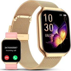 Sleep Monitor, Fitness Watch for iOS Android, Gold Smart Watches for Women, 1.91" HD Monroe allude Netherlands Fitness Tracker (Answer/Make Calls),IP68 Waterproof, 120  Sport Modes with Heart Rate and 