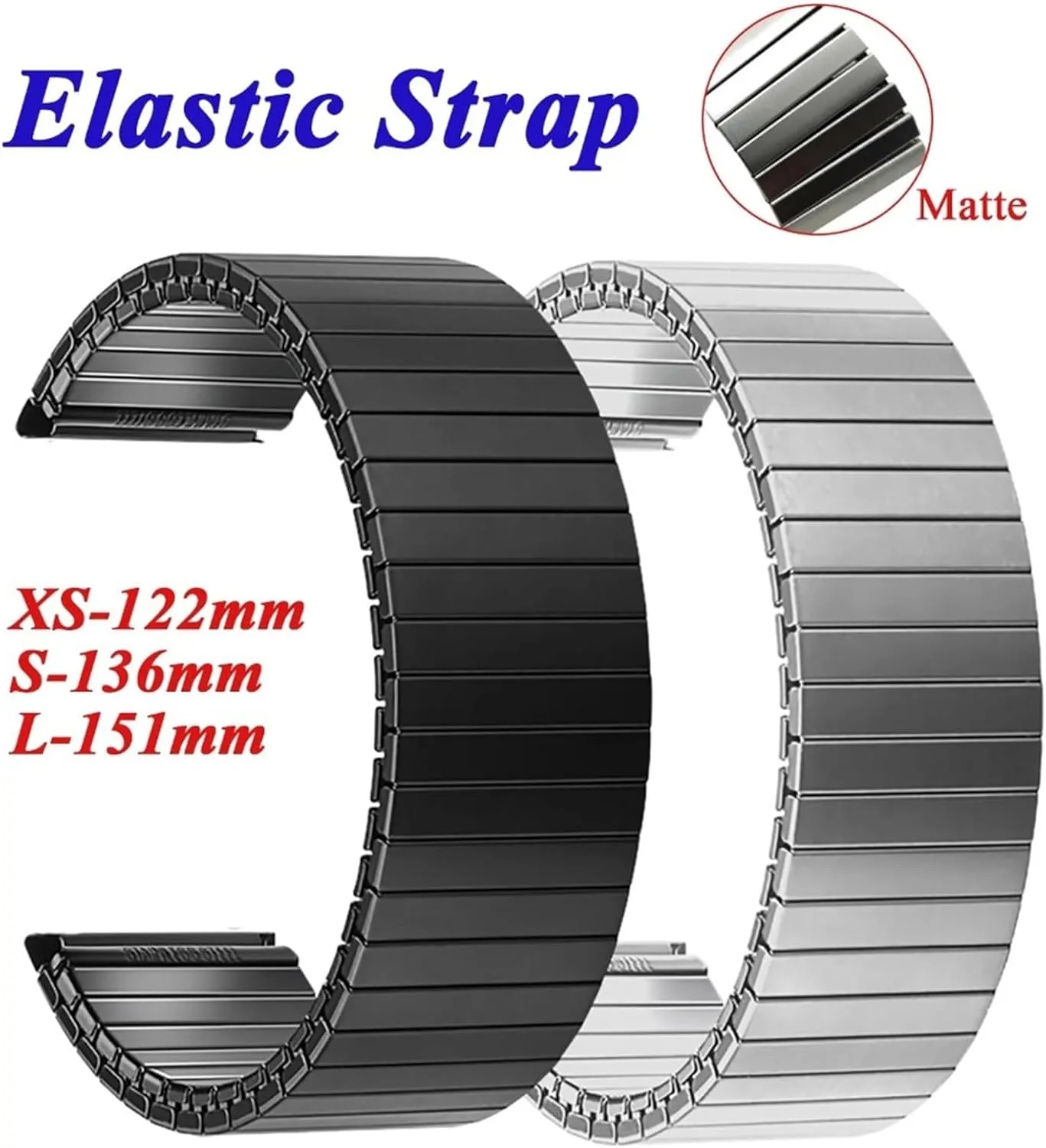 Smart Watch Band Men Women Metal wharf narcosis calculable Expansion Strap Stainless Steel Elastic Stretch Bands For 