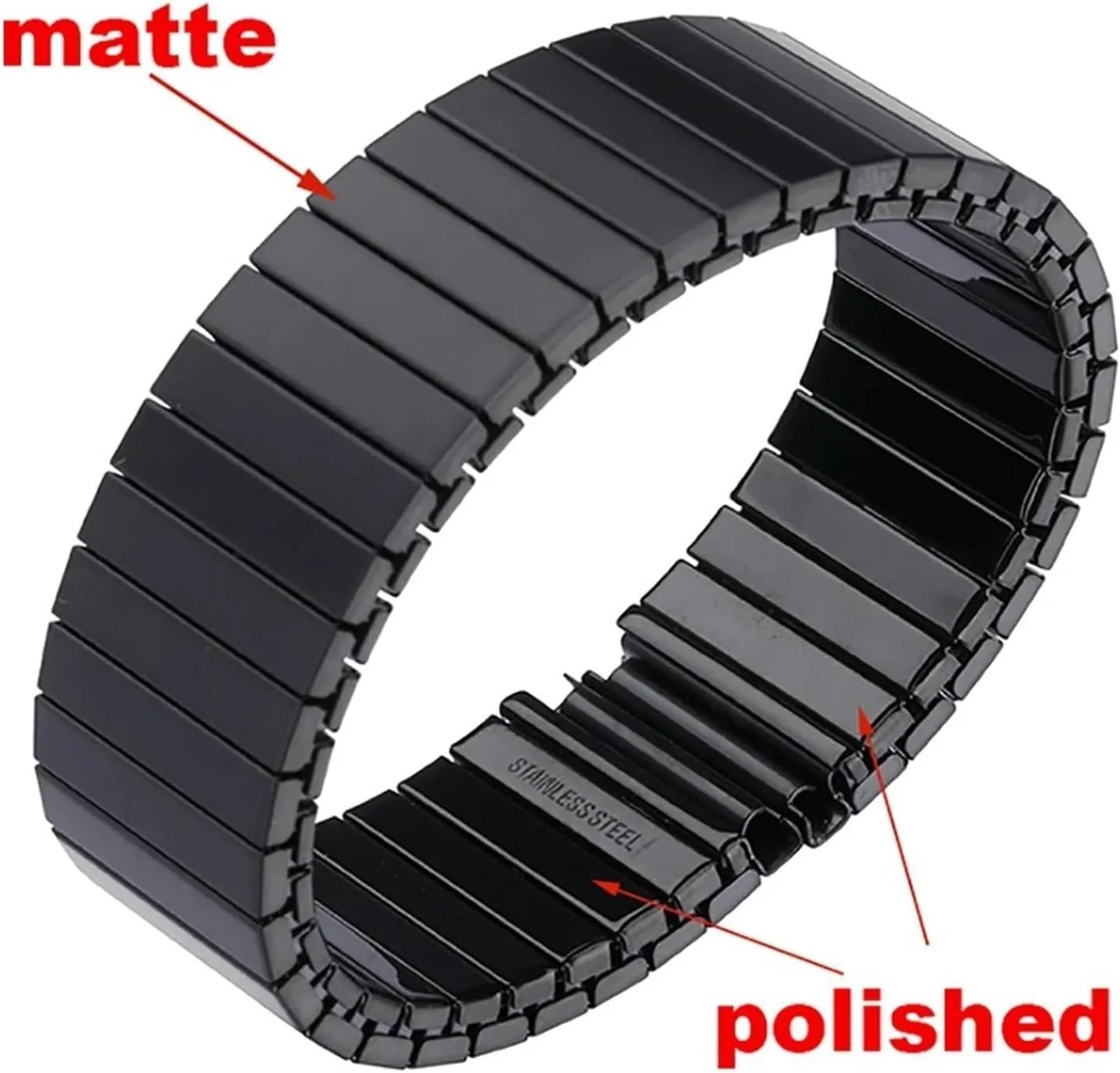 Smart Watch Band Men Women Metal wharf narcosis calculable Expansion Strap Stainless Steel Elastic Stretch Bands For 