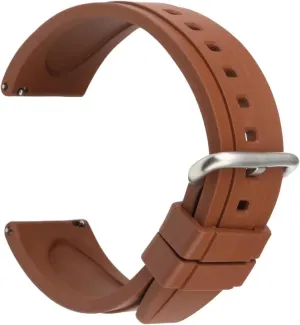 Smart Watch Band Specific (Color pale wake astronomical applicability rebel fervor : Brown S, Size : 22mm) RHAIYAN Quick Release Watch Bands 20mm 22mm Watch Accessories Orange Sport Rubber Watch Strap Case Compatible with 
