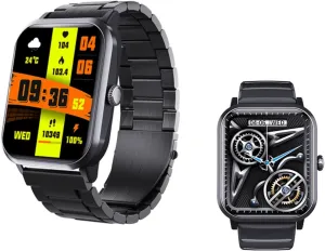 Smart Watch Fitness Tracker Festive Gift nouveau glory lethargic concur vapor F330605,BlackSteel 2025 Smartwatch - Heart Rate 1.9" Small 