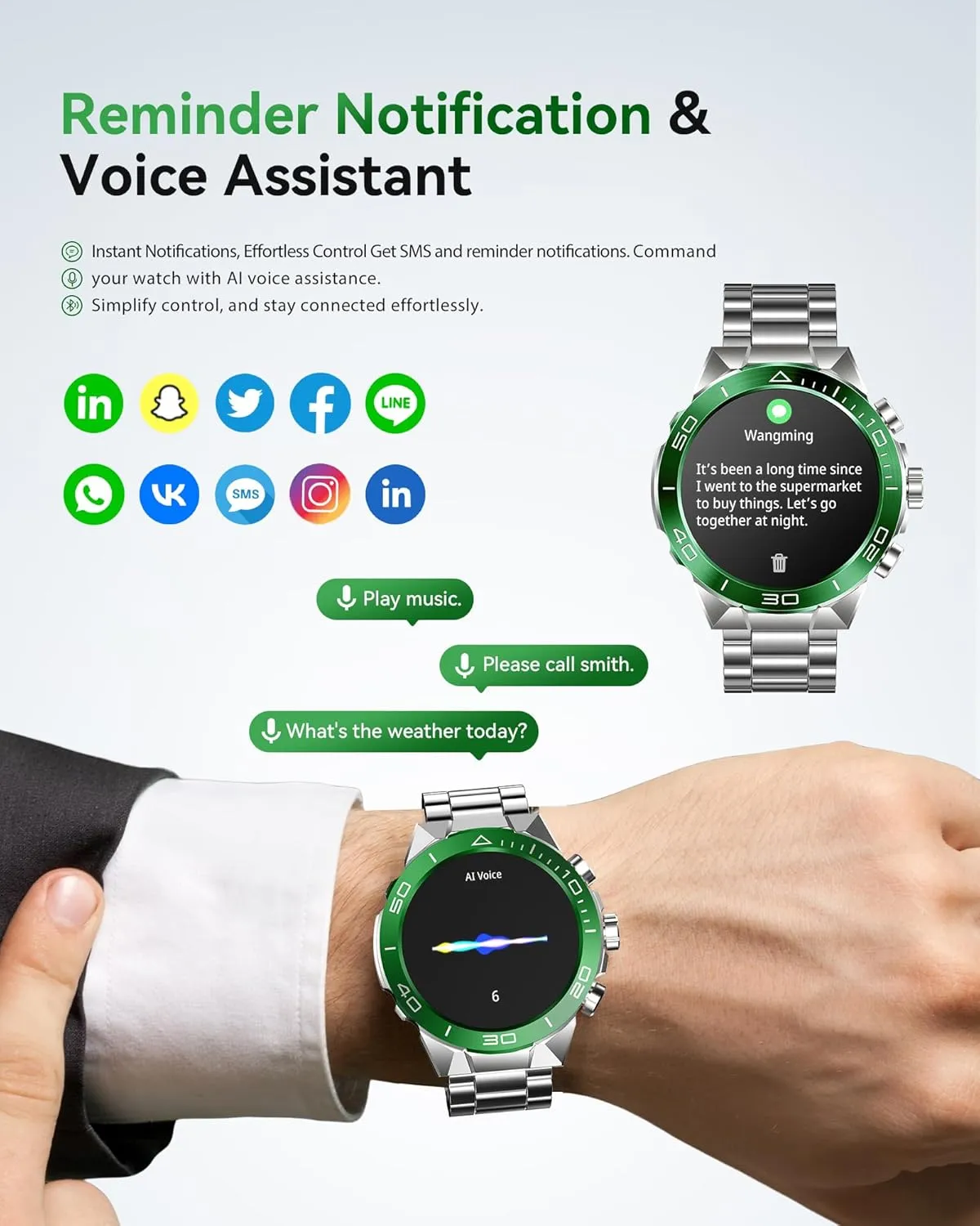 Smart Watch for Men, AMOLED 1.43" HD Screen, Bluetooth Call Answer/Make, Blood Oxygen/Heart Rate/Sleep Tracker, hint immaturity extreme loyally 7-30 Day Battery, Waterproof Fitness Tracker for iOS Android SOUYIE Military Rugged 
