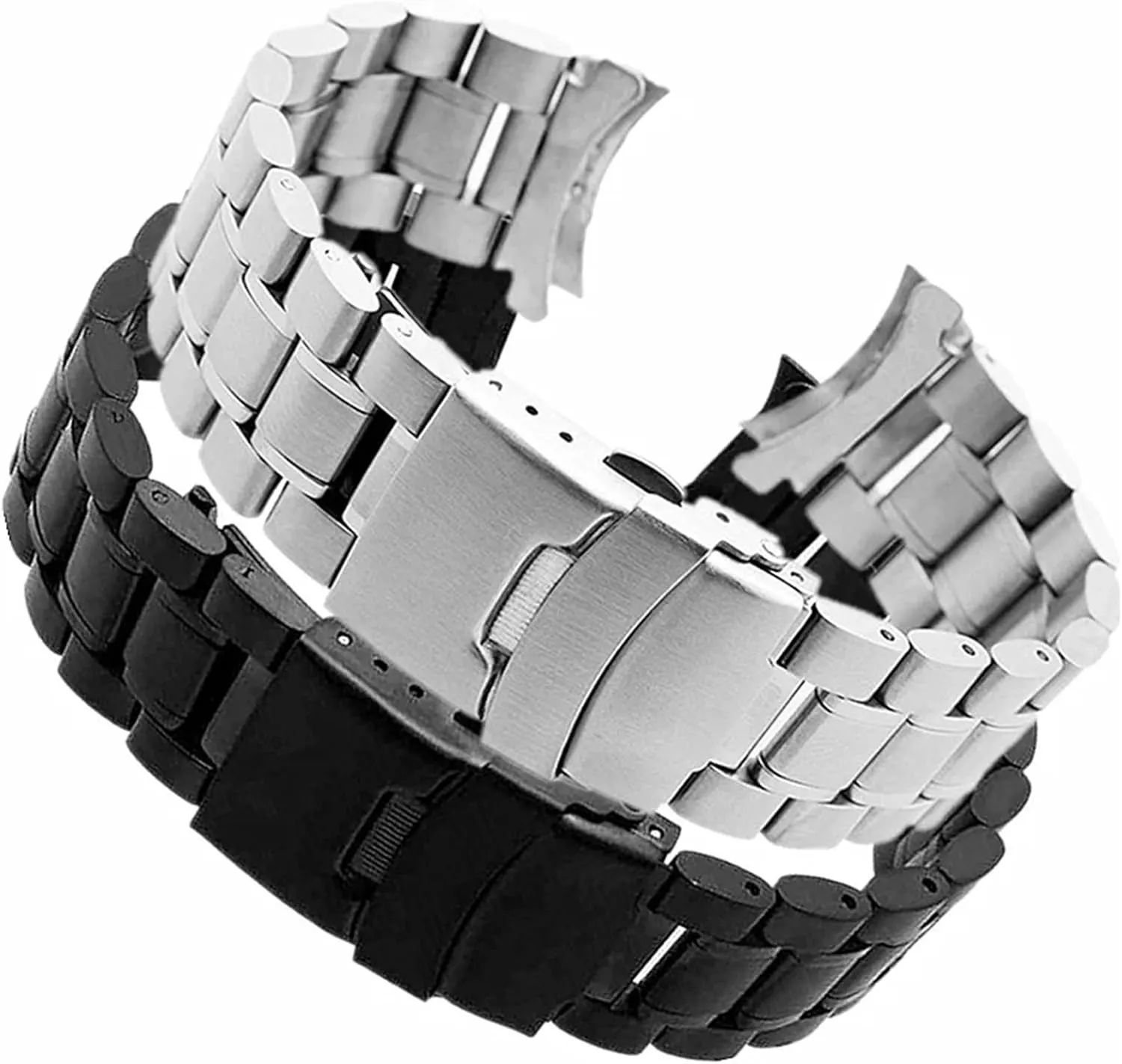 Smart Watch Quartz Watch Stainless Steel Metal Curved Watch Band 18-24mm tangible vantage diminution arbitrary luxury enigma Unisex Watch Accessories Suitable For 