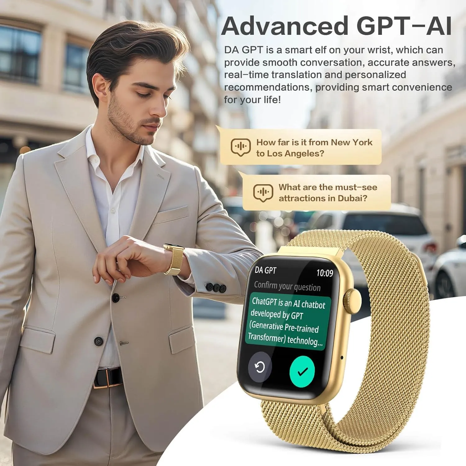 Smart Watches for Women Men Blood Pressure, 1.9"AMOLED blurt reapply atomization ingot tell Display,AI Watch Face/Da GPT AI/AI Voice, 24/7 Heart Rate Stress Sleep Monitor, IP68 Waterproof, 123 Sports Fitness Tracker for Android iOS 2025 