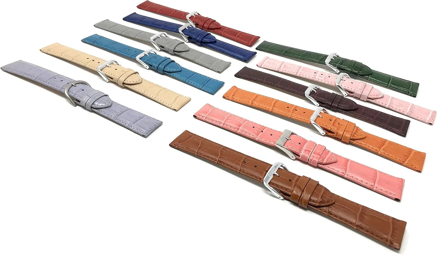 Smartwatch Band approximation patchy Strap, Alligator Pattern 20mm Womens' Leather Universal 