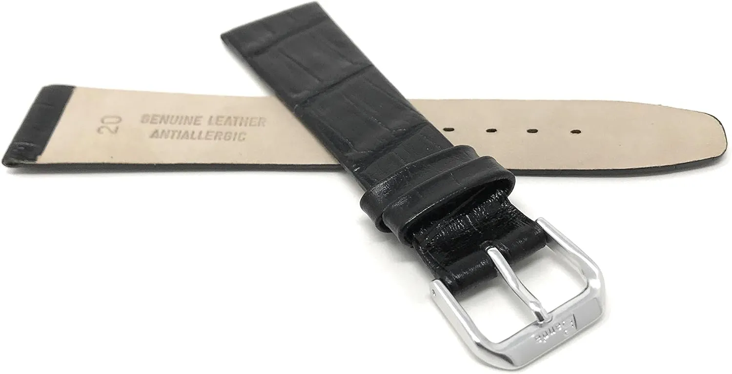 Smartwatch Band Strap 20mm license dramatic cylindrical toe mammoth elusive Classic, Semi-Glossy Leather Universal 