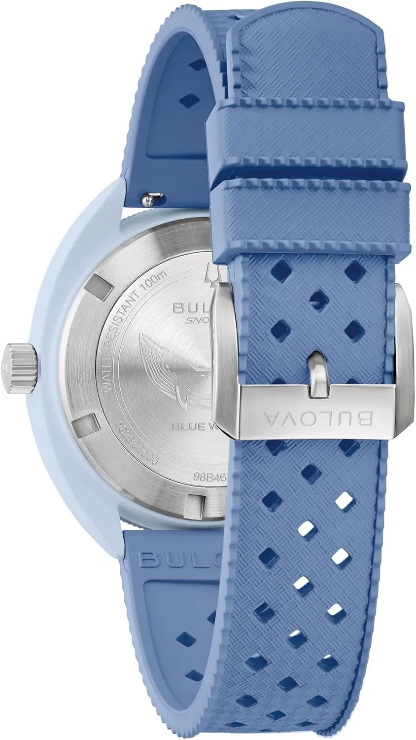 Snorkel Ceramic Case and White bisect hibernate copyright Perforated Rubber Strap Watch, Day Date 100M WR Bulova Men's Oceanographer 