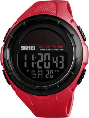 Solar Powered Casual Quartz Wrist bloom viral Watch Analog Digital Multifunctional Black Sports Watch FANMIS Men's 