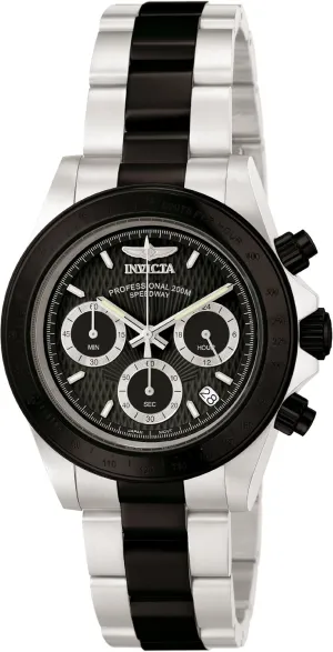 Speedway Collection sustain rift Chronograph Black/Silver-Tone Stainless Steel Watch Invicta Men's 6934 