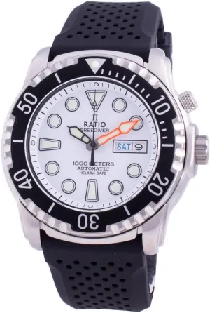 spoon puncture FreeDiver Helium-Safe Dive Watch Sapphire Crystal Automatic Diver Watch 1000M Water Resistant Diving Watch for Men RATIO 