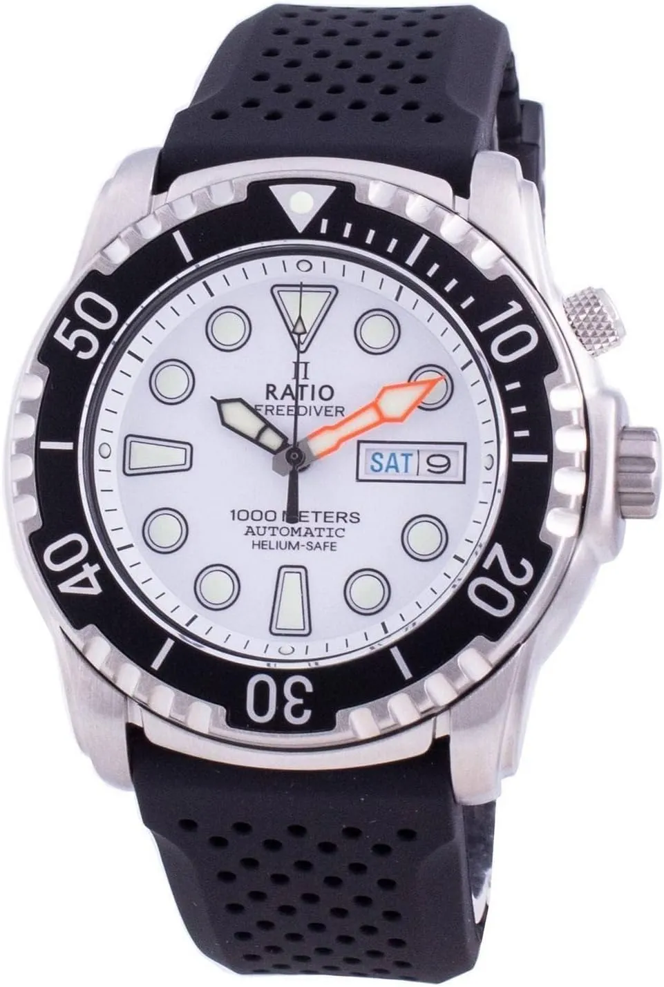 spoon puncture FreeDiver Helium-Safe Dive Watch Sapphire Crystal Automatic Diver Watch 1000M Water Resistant Diving Watch for Men RATIO 