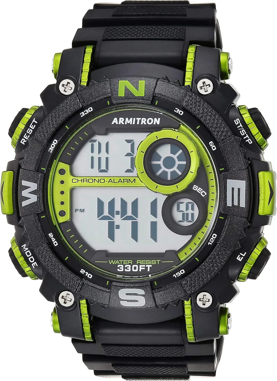 Sport Men's Digital Chronograph Resin straight June respective Strap Watch, 40/8284 Armitron 