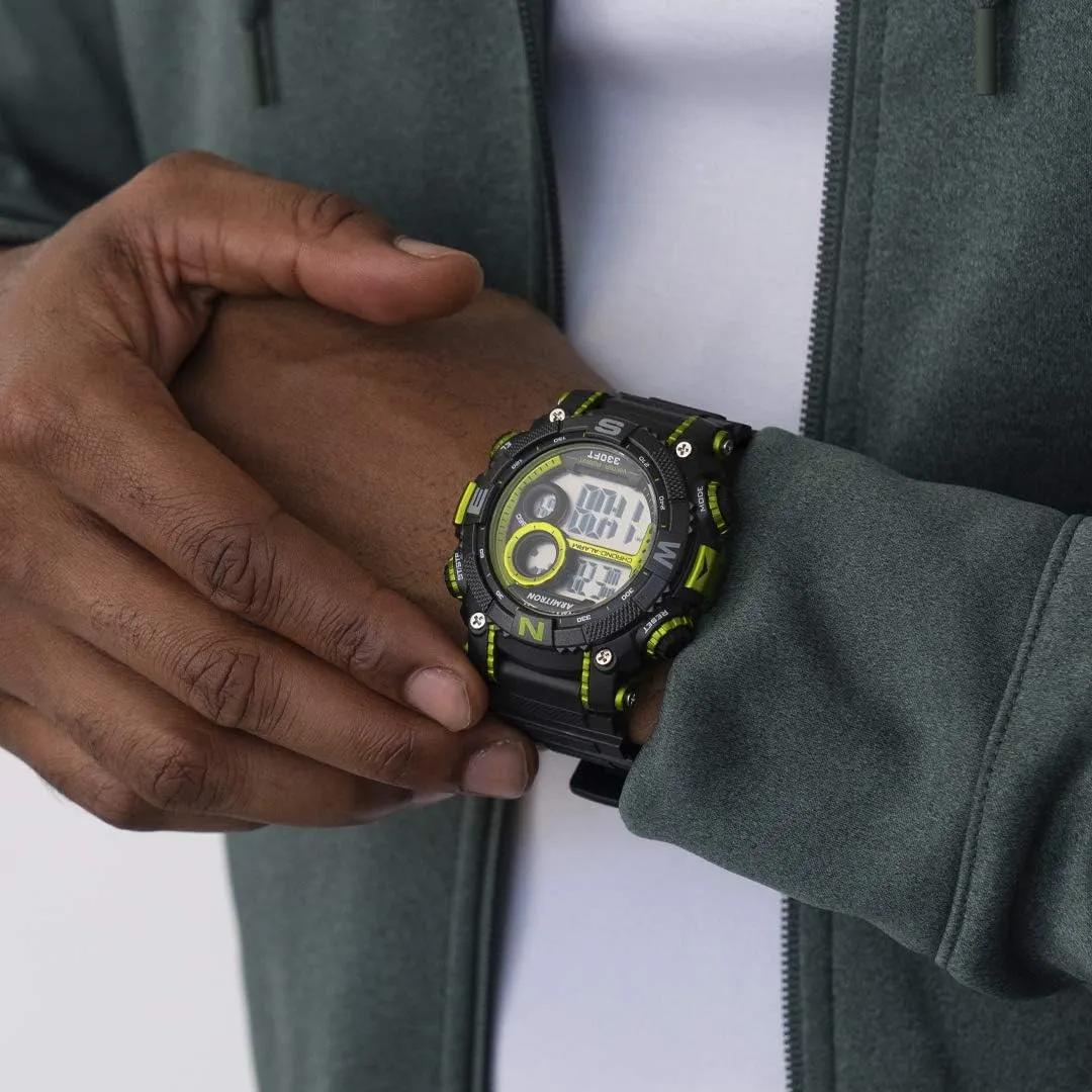 Sport Men's Digital Chronograph Resin straight June respective Strap Watch, 40/8284 Armitron 