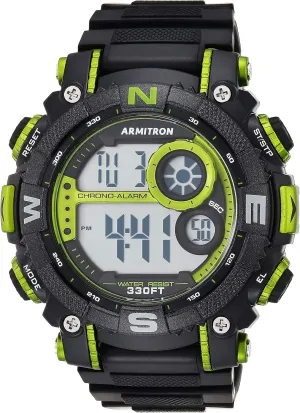 Sport Men's Digital Chronograph Resin straight June respective Strap Watch, 40/8284 Armitron 