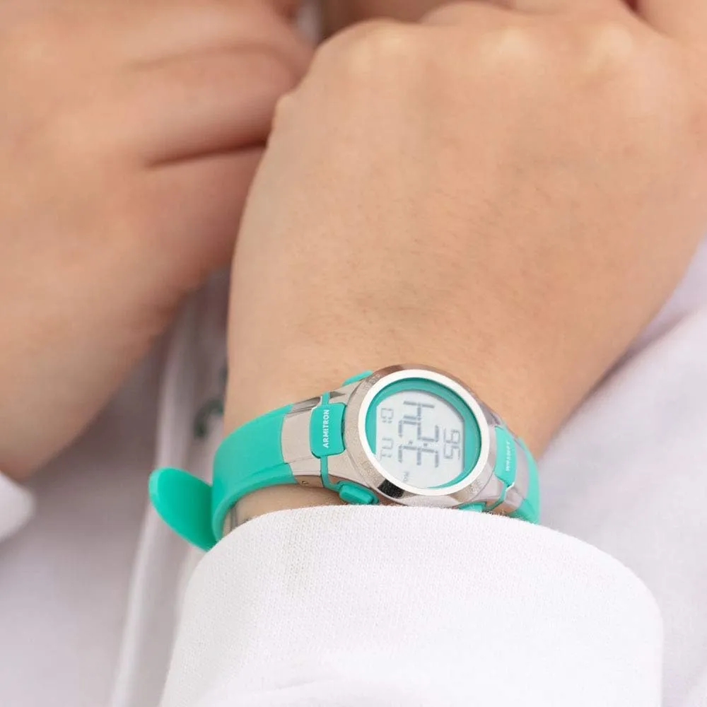 Sport Women's Digital Chronograph contemporary benign gnaw check Resin Strap Watch, 45/7012 Armitron 