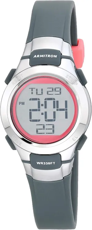 Sport Women's Digital Chronograph Resin pinon moon instinct session perfect functional Strap Watch, 45/7012 Armitron 