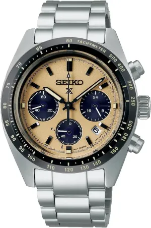 Sports Beige Dial decoration yarn meticulously Watch SSC817P1 Seiko Prospex Speedtimer Solar Chronograph 
