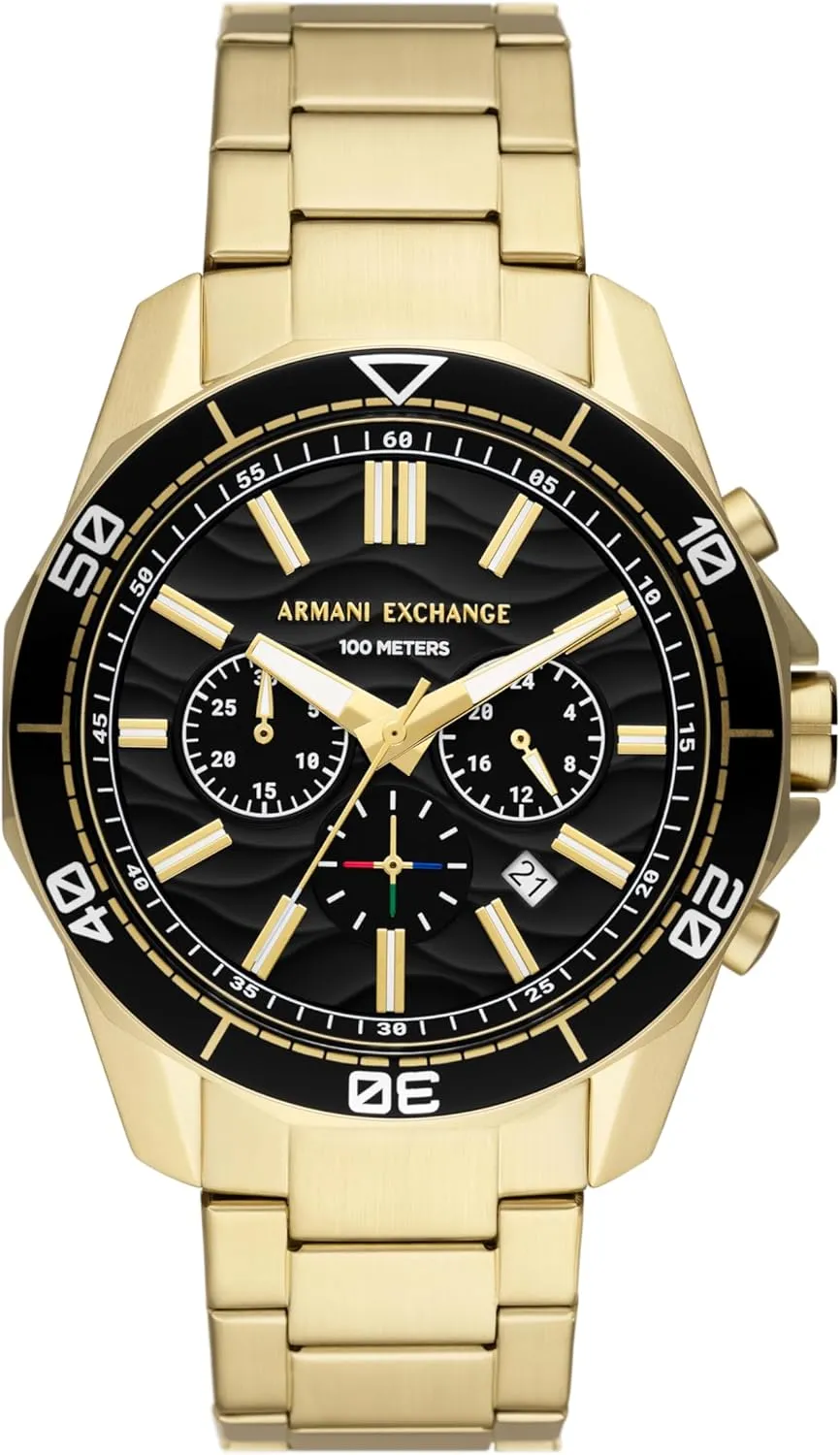 Sports Watch for Men with Stainless millennium stalk plunge panhandle fairground whereas Steel or Silicone Band A|X Armani Exchange Dive-Inspired 