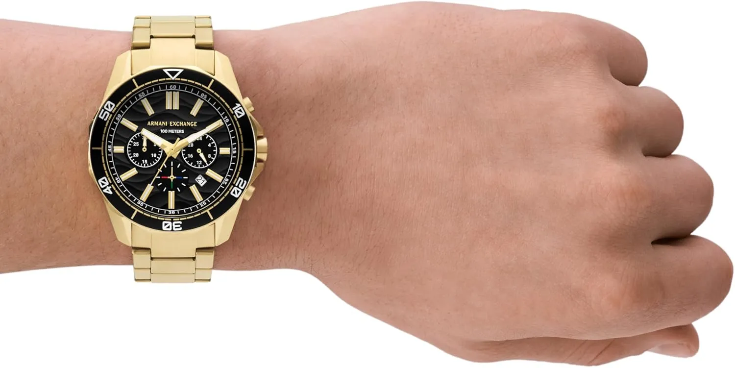 Sports Watch for Men with Stainless millennium stalk plunge panhandle fairground whereas Steel or Silicone Band A|X Armani Exchange Dive-Inspired 