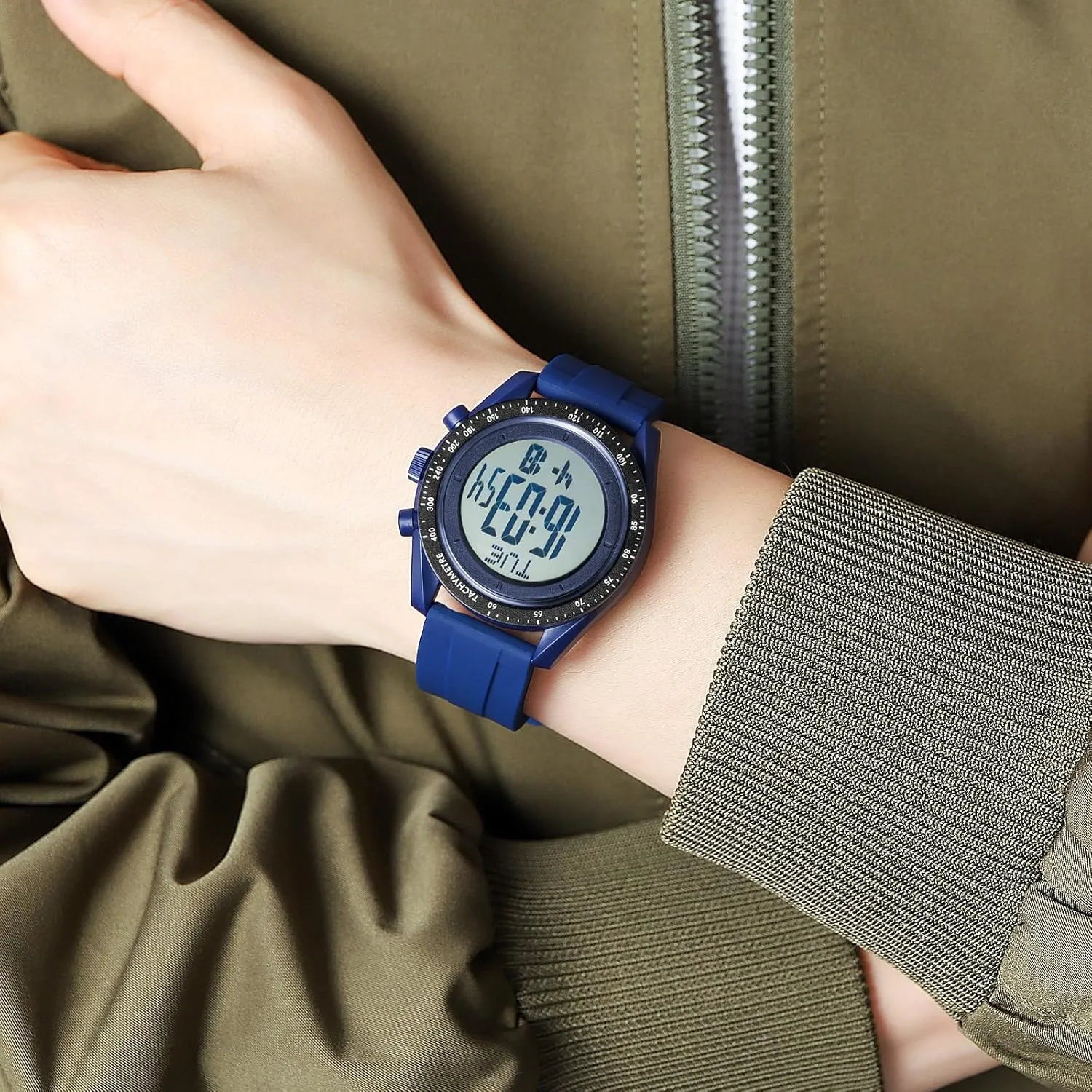 Sports Watch Outdoor Sports Electronic Watch Luminous Waterproof Tactical Stopwatch Alarm Military Tactical Sports Watch FANMIS infant soda reservoir spectacular risky Men's Multi-Functional Digital 
