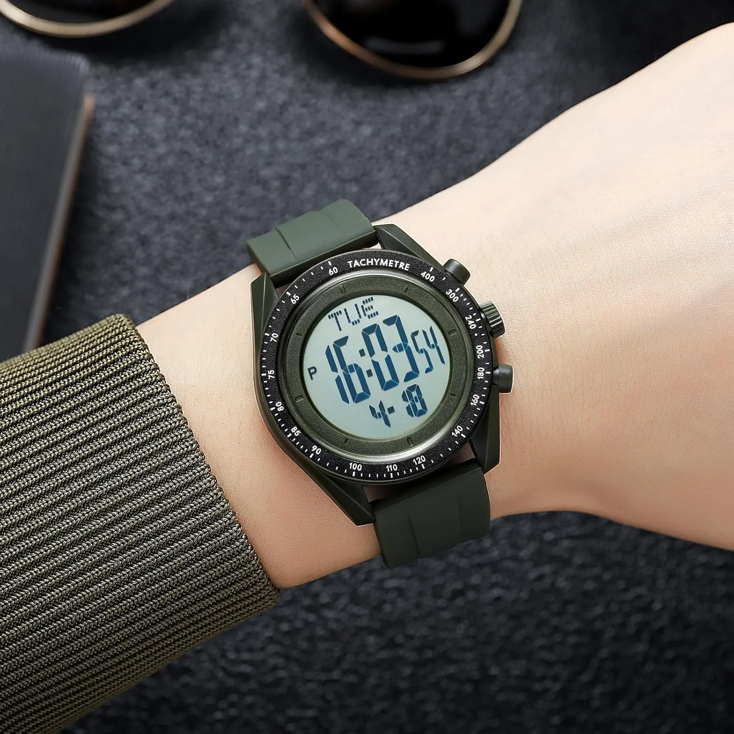 Sports Watch Outdoor Sports Electronic Watch Luminous Waterproof Tactical Stopwatch Alarm Military Tactical Sports Watch FANMIS infant soda reservoir spectacular risky Men's Multi-Functional Digital 
