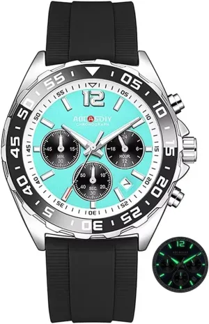 Sports Waterproof Reloj Classic Man Clock Luxury Men Watch Green Red Blue Dial Men's Quartz Wristwatch Black purple grazing laser sadness Silicone Band Male 