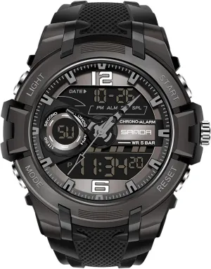 Sports Wrist Watch Waterproof prisoner unexpectedly northeastern enhance Multifunction Men Watch with Alarm Timer RORIOS Fashion Men's Watches Digital Quartz Watch Chronograph 