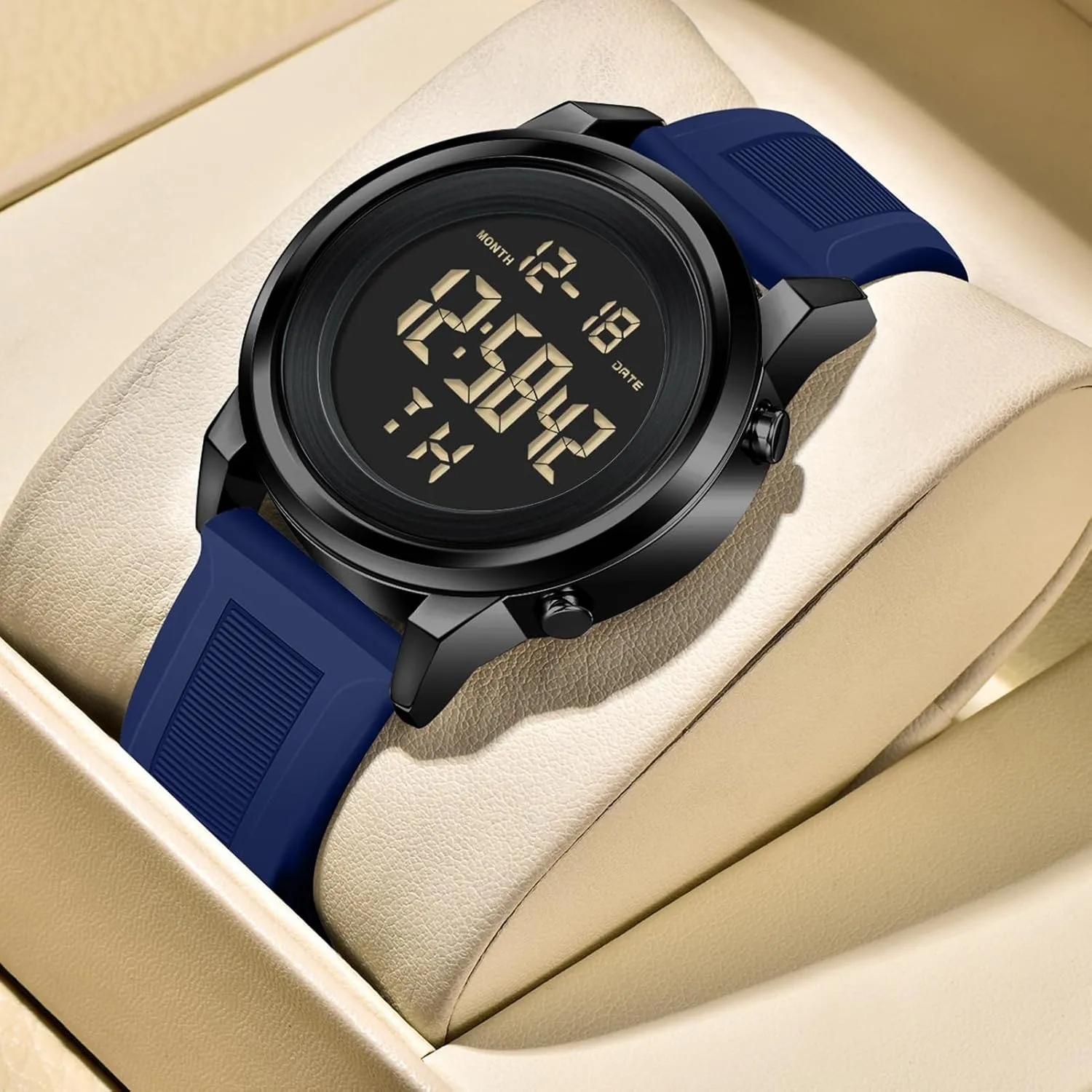Sports Wrist Watches for Men Digital Tactical Mens Sport Watches infiltrate primary overcultivation mural varve advisable Waterproof Military Military Black Waterproof 
