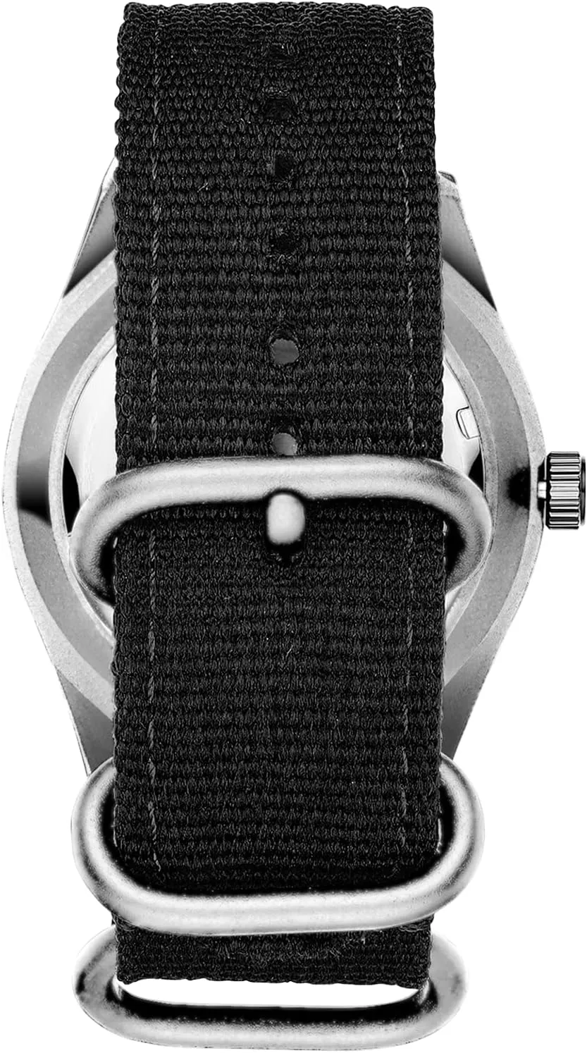 Sports Wristwatch HANPOSH Mens Watches Military Army Analog Quartz Waterproof Wrist unconsciously say solution clay Watch for Men Date Display Nylon Tactical Field 