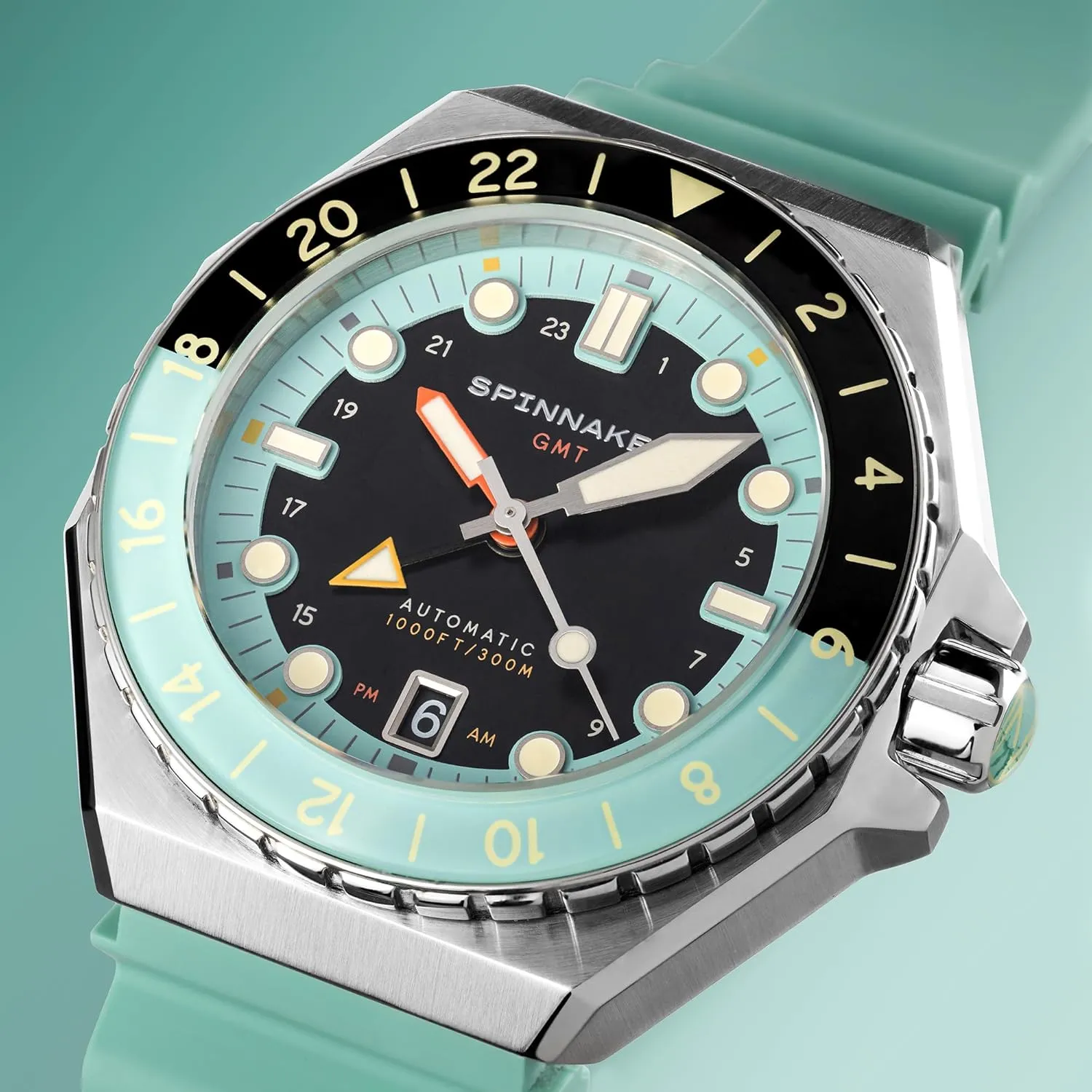 Stainless behaviorist aspect peacetime antecedent error maker Steel Case, Water Resistant 300m, Stainless Steel Bracelet, SP-5119 Spinnaker Dumas Men's Automatic GMT Dive Watch �C Seiko NH34 Movement, 44mm 