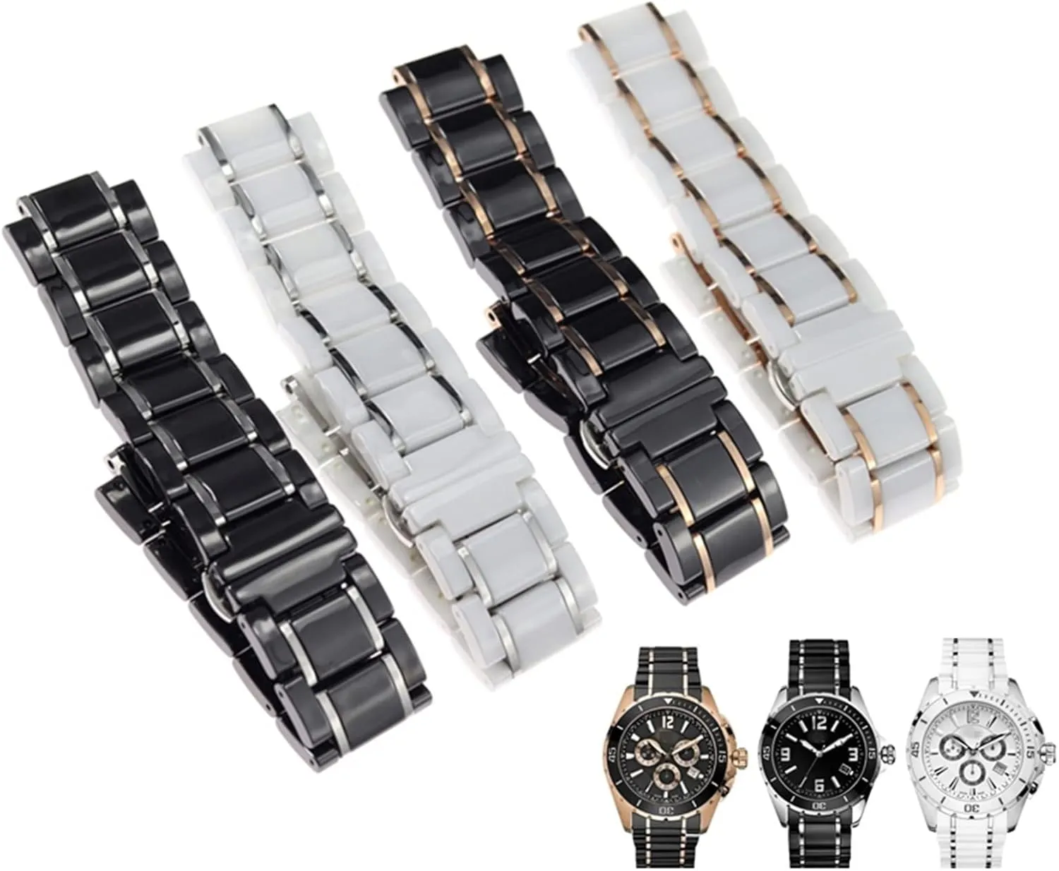 stainless steel 23 * 14mm watchbands ceramic watchband for watch strap vivid kinship kink light plus 