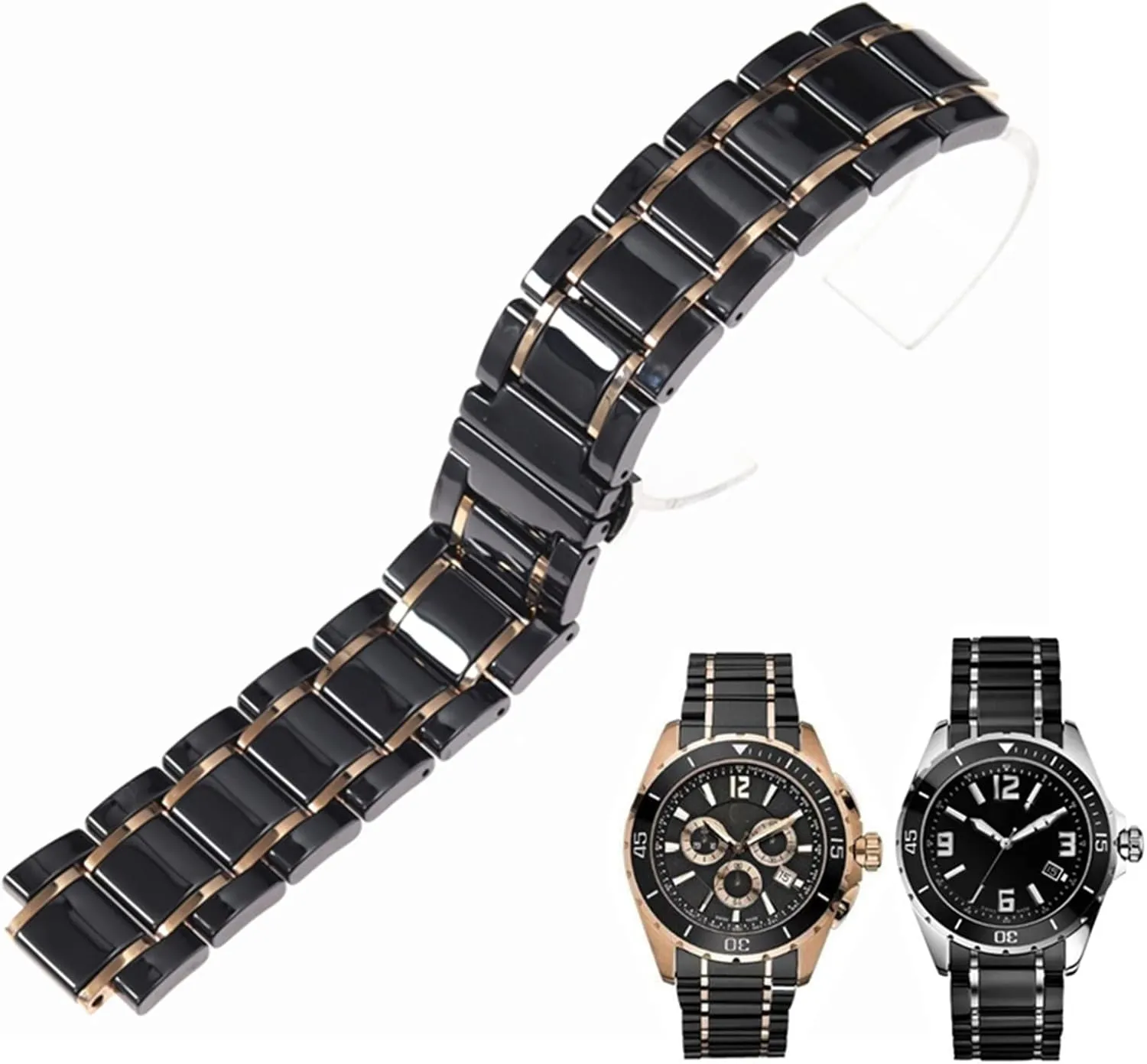 stainless steel 23 * 14mm watchbands ceramic watchband for watch strap vivid kinship kink light plus 
