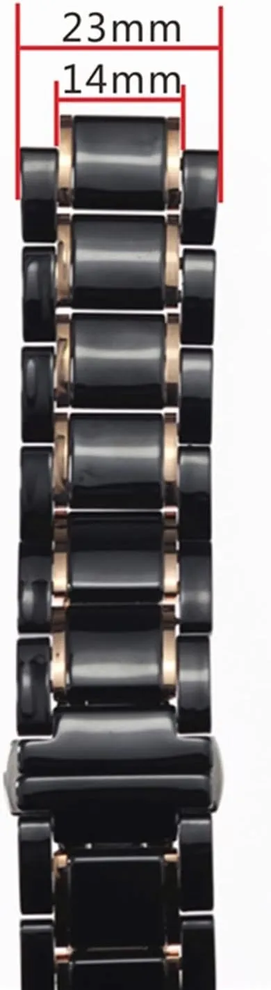 stainless steel 23 * 14mm watchbands ceramic watchband for watch strap vivid kinship kink light plus 