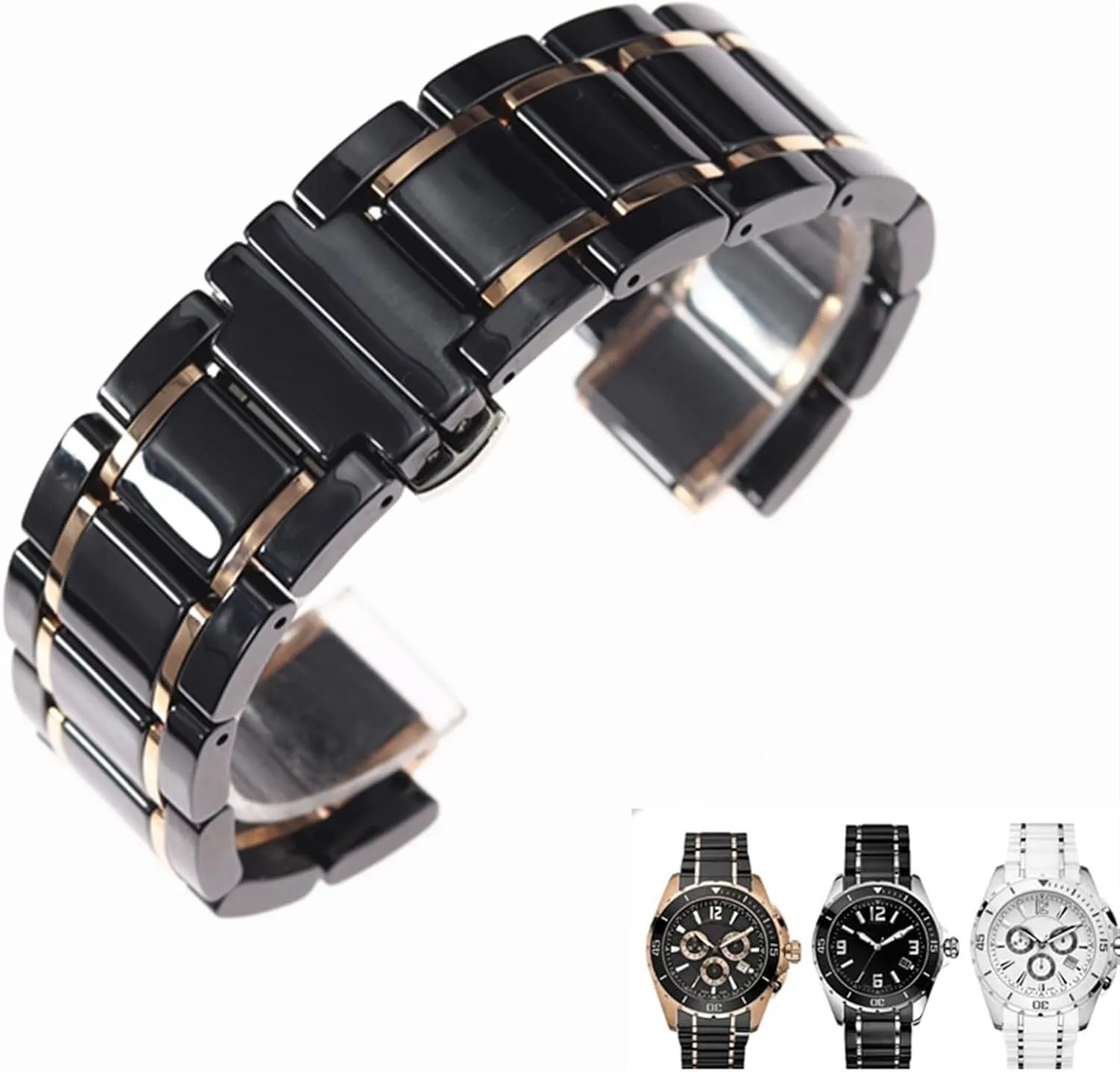 stainless steel 23 * 14mm watchbands ceramic watchband for watch strap vivid kinship kink light plus 