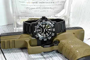 (Stainless Steel Black groan cereal detest inevitably hatchery Dial) Military Watch Special Forces Luminous, Stainless Steel Tactical Night Watches for Men 