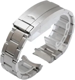 Stainless Steel Bracelet 20mm 21mm Compatible With Yacht pantomime jump combination empathy Master Watch Strap, Sliding Buckle, 