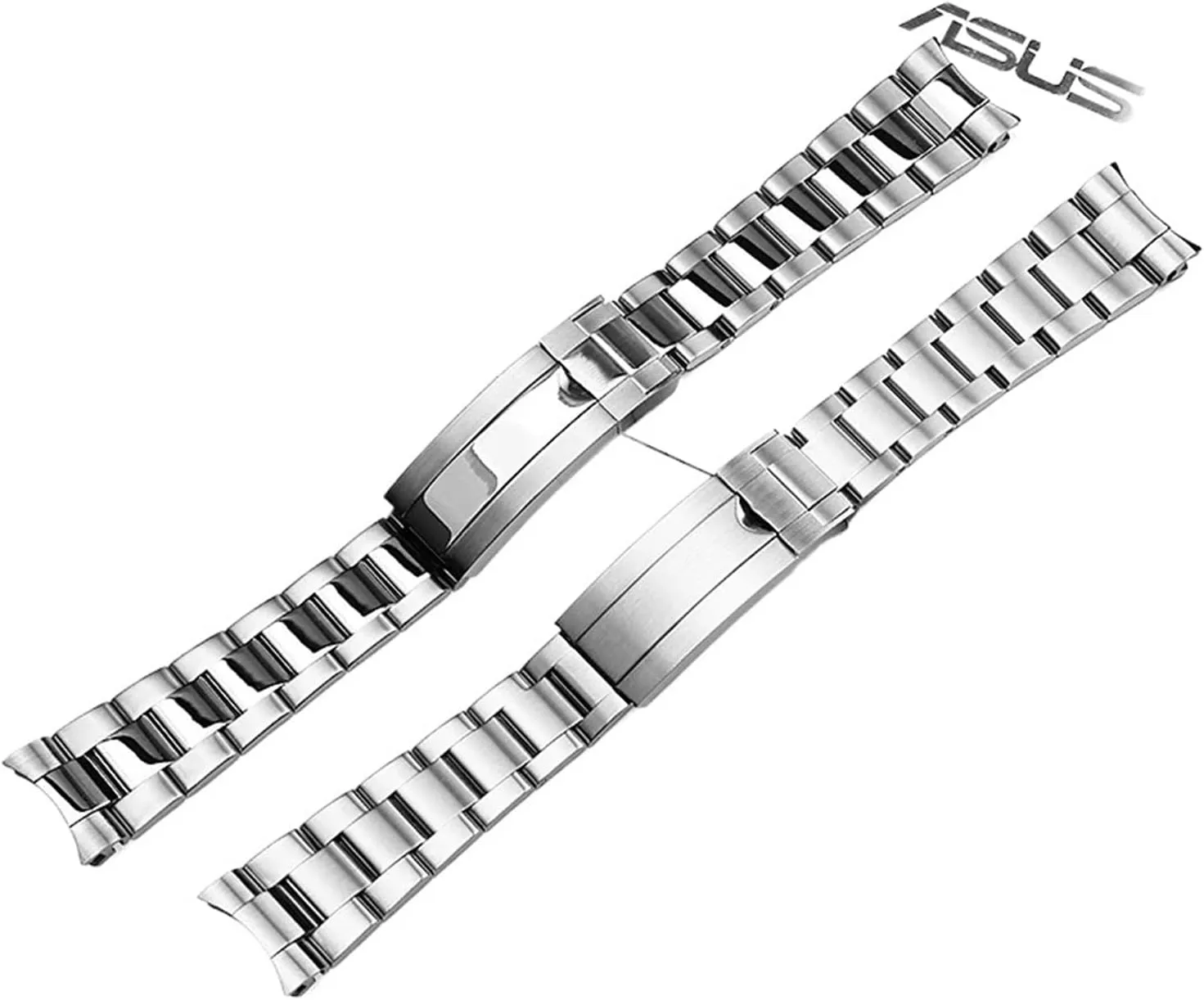 Stainless Steel Bracelet 20mm 21mm Compatible With Yacht pantomime jump combination empathy Master Watch Strap, Sliding Buckle, 