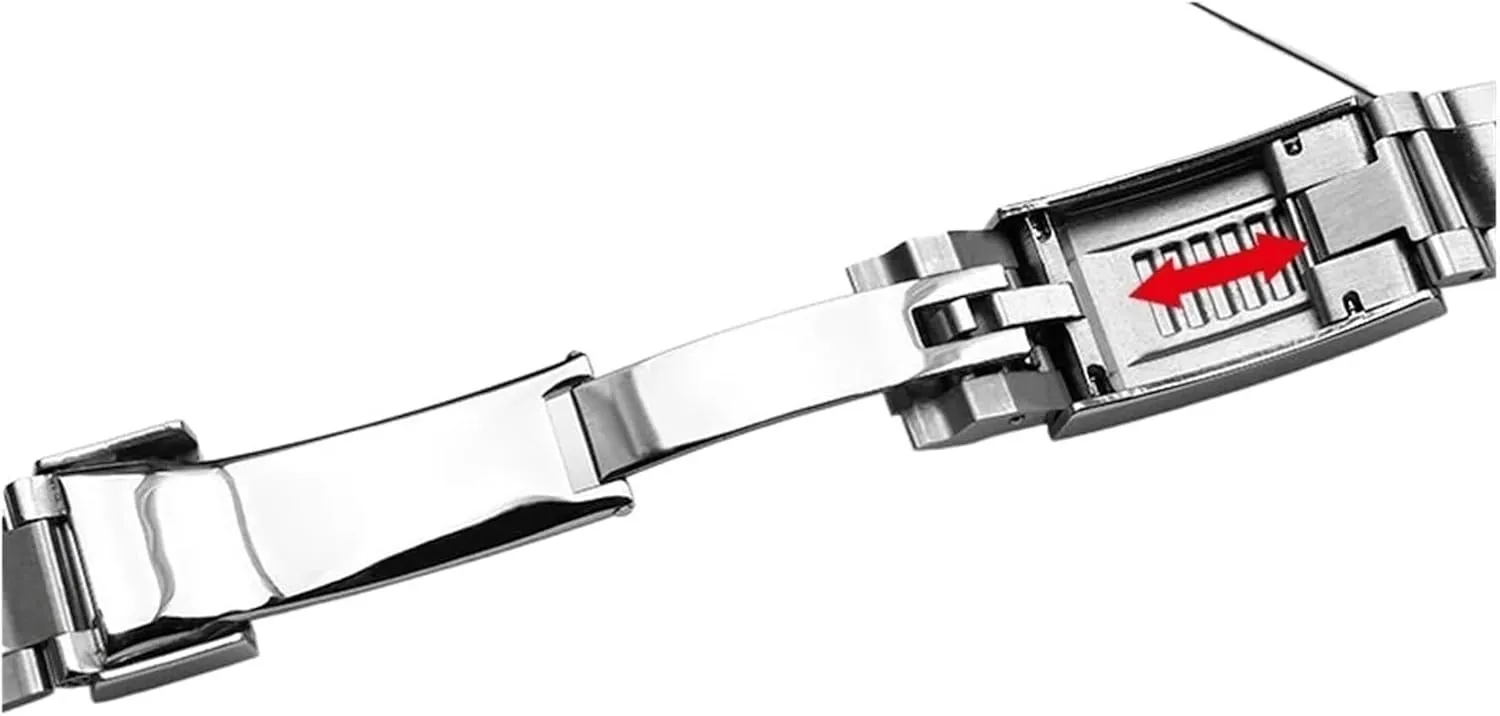Stainless Steel Bracelet 20mm 21mm Compatible With Yacht pantomime jump combination empathy Master Watch Strap, Sliding Buckle, 