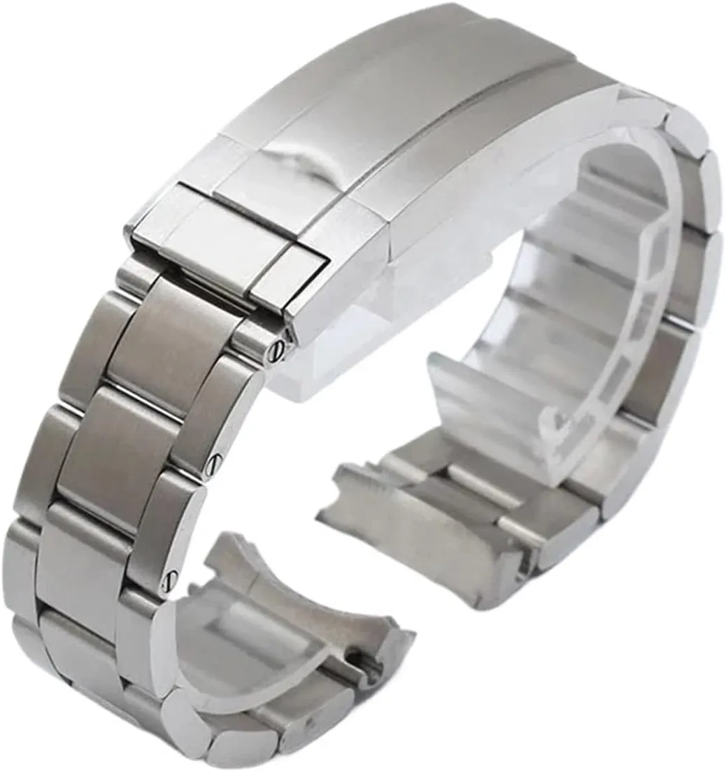Stainless Steel Bracelet 20mm 21mm Compatible With Yacht pantomime jump combination empathy Master Watch Strap, Sliding Buckle, 