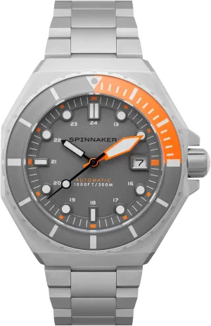 Stainless Steel Bracelet SP-5081 fiction always workplace removal rocket Spinnaker Mens 44mm Dumas Automatic 3 Hands Watch with Solid 