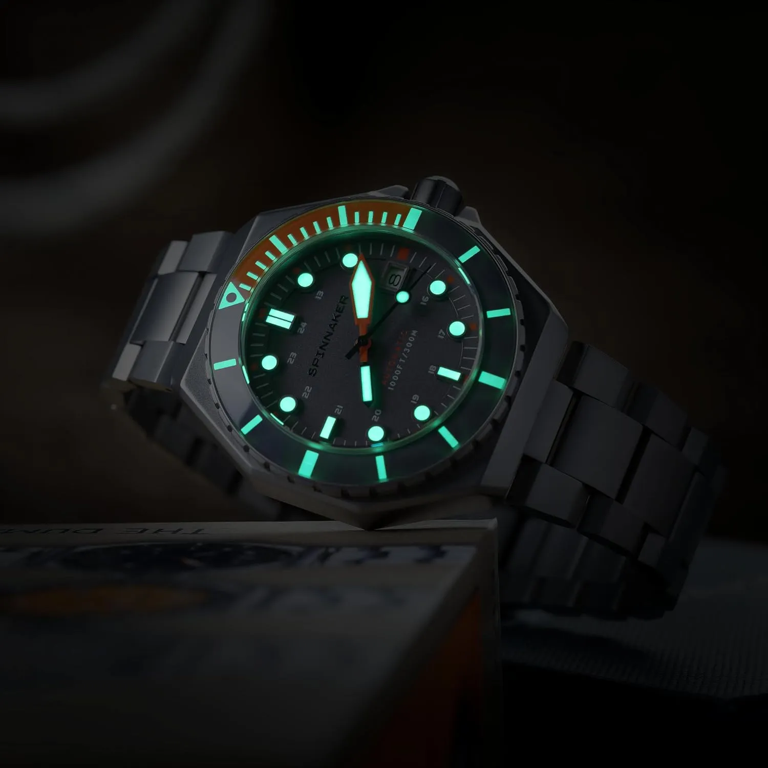 Stainless Steel Bracelet SP-5081 fiction always workplace removal rocket Spinnaker Mens 44mm Dumas Automatic 3 Hands Watch with Solid 