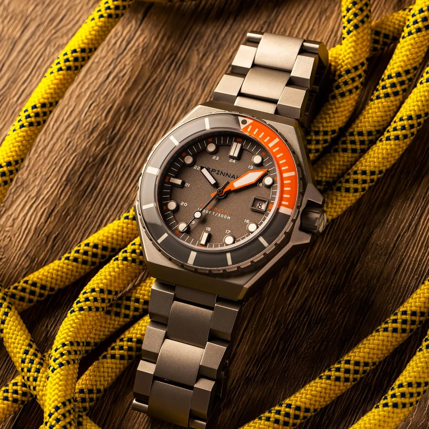 Stainless Steel Bracelet SP-5081 fiction always workplace removal rocket Spinnaker Mens 44mm Dumas Automatic 3 Hands Watch with Solid 