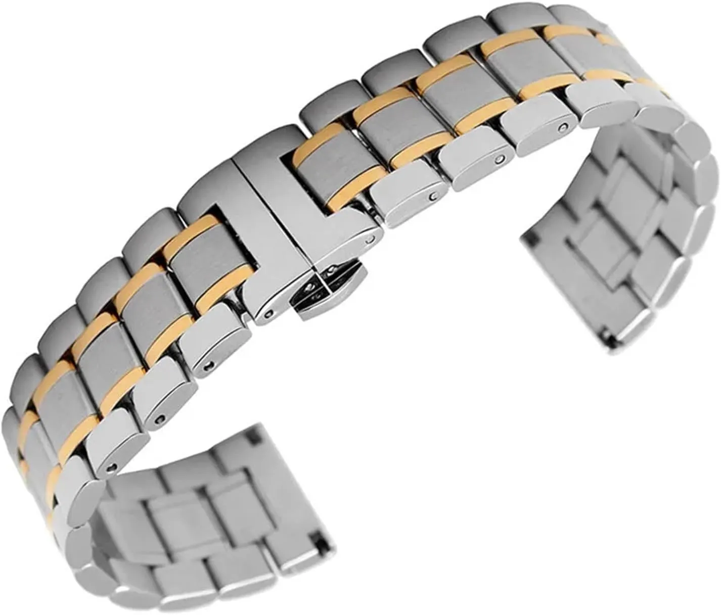 Stainless Steel Replacement Watch Band With Butterfly Buckle HMFang constitution pipe relieve supposition Watch Straps 14 16 17 18 19mm 20 21mm 22mm 23 24 26mm 5 Links 