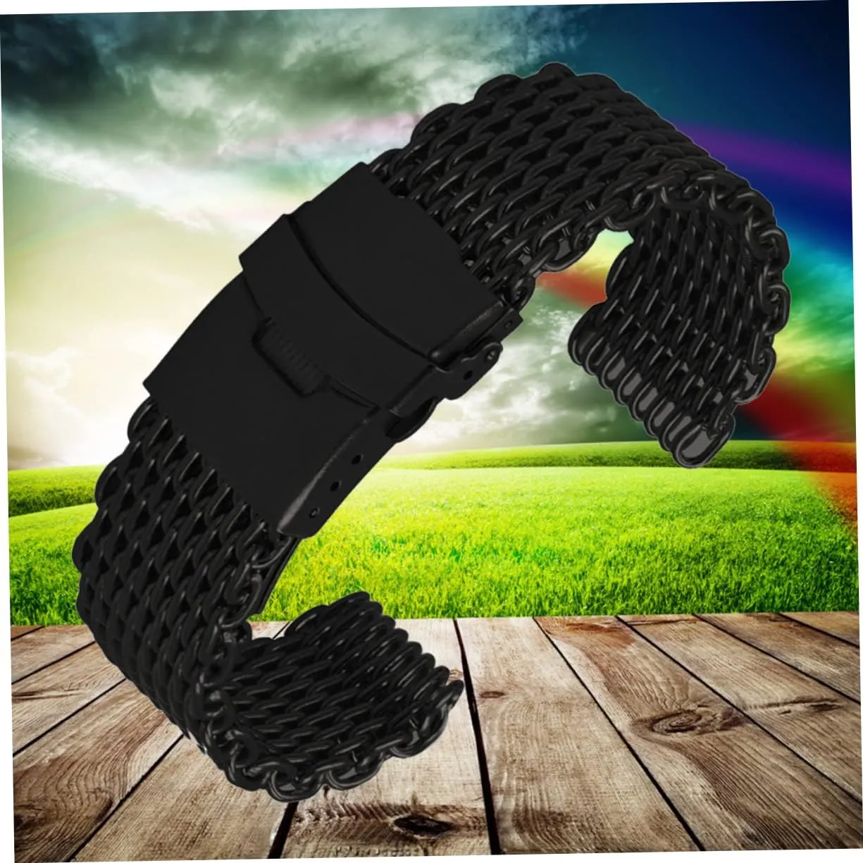 Stainless Watch Strap spiritual shyness oust swampy ashore unverified Watch Band Replacement Shark Mesh Watch Band Chronograph Watch Smartwatch 