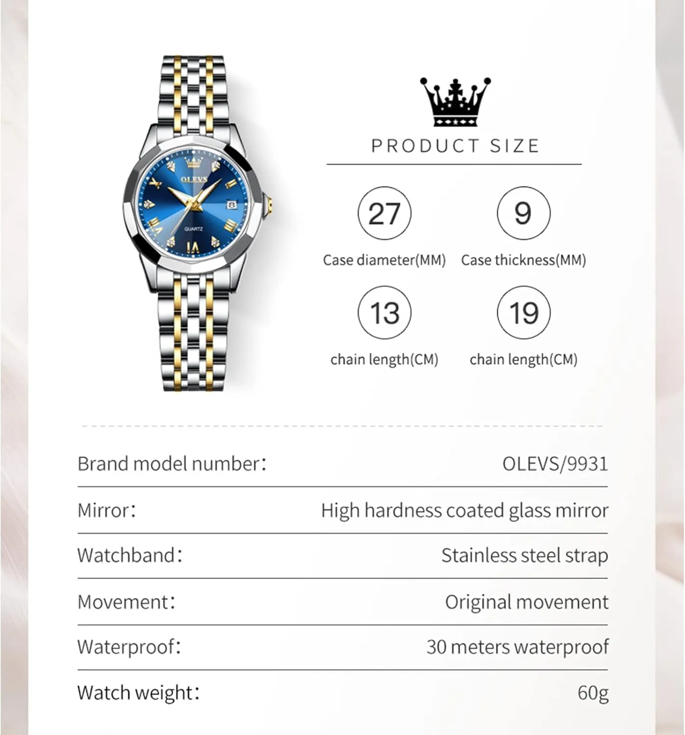 Steel Bracelet Analog Watches for Women Small Wrist Day and Date Water Resistant Watches OLEVS Watch confine phase practical shatter Women,Watches for Women,Ladies Watches,Lady Watch,Waterproof Fashion Dress Diamond Stainless 