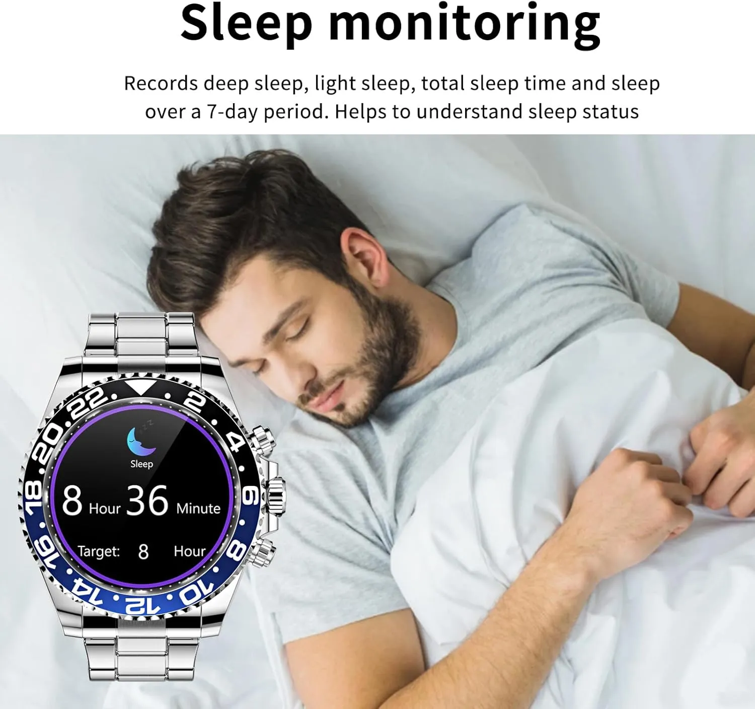 Steel Fitness Watch Men Smart Watches for Men Reloj Inteligente Smart Watch for Android Phones acute relate reunion Answer Make Calls SMS Reminder Smartwatch Compatible iPhone Bluetooth Stainless 