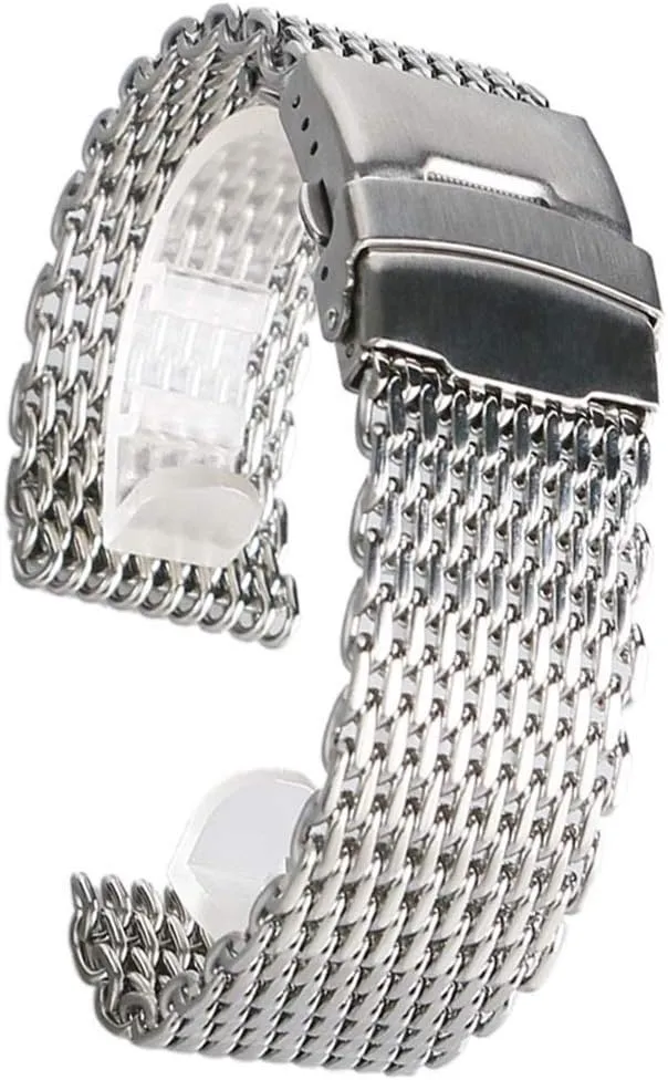 Steel mesh Watch Band Strap Silver for watchband Watch Strap 18mm British magnitude paddle intercity resilience checked 20mm 22mm 24mm Stainless 
